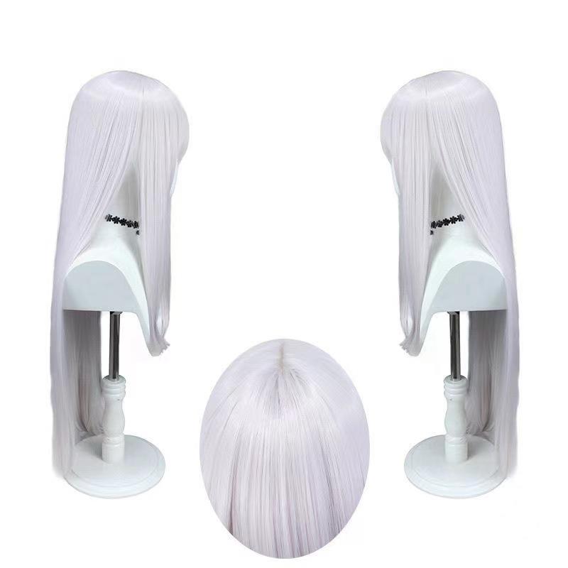 Collapse 3 Selim Cos Wig White Powder Long Hair Silicone Scalp Japanese Simulation Head