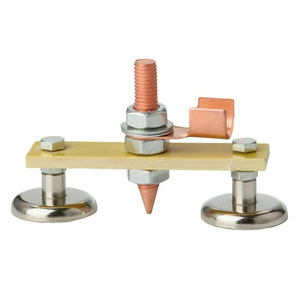 1PCS 110x35x65mm Double Welding Ground Clamp Sheet Metal Repair Machine Ground Wire Clip For Metal Poles Welding Repairing