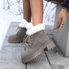 Fashion Women's Leisure Comfortable Snow Boots Winter Velvet Cotton Boots Short Boots Fashionable Versatile Warm Women Shoes