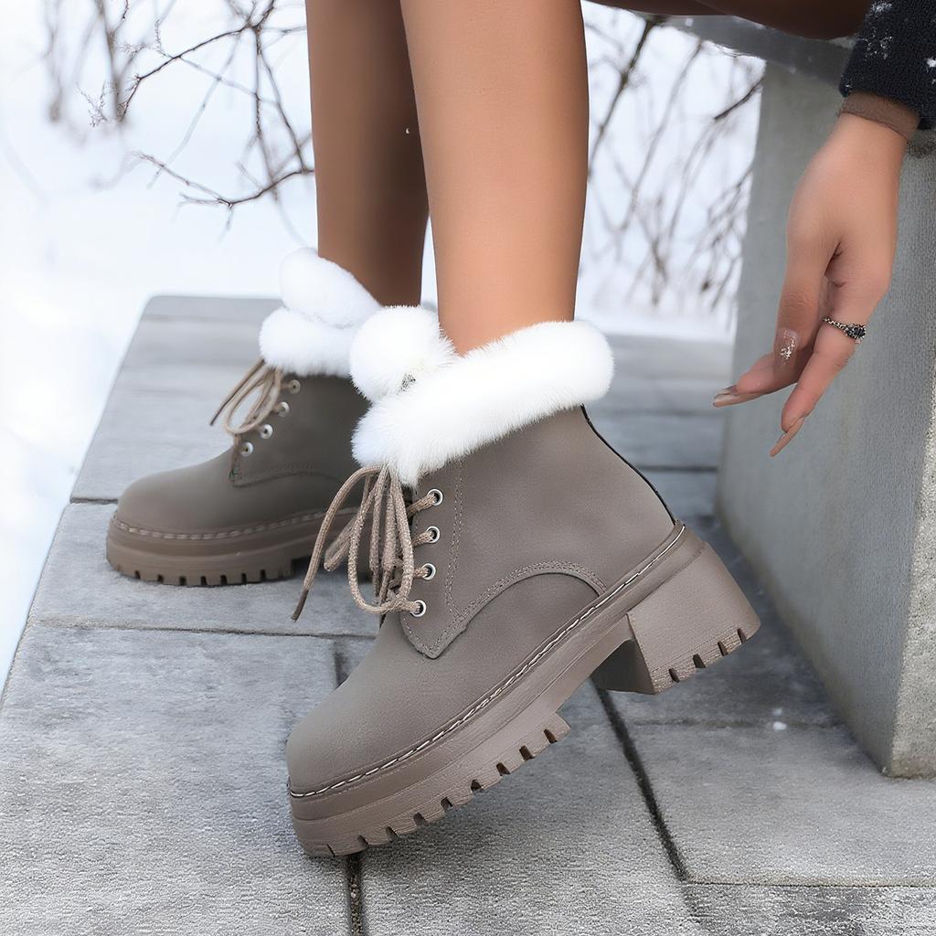 Fashion Women's Leisure Comfortable Snow Boots Winter Velvet Cotton Boots Short Boots Fashionable Versatile Warm Women Shoes