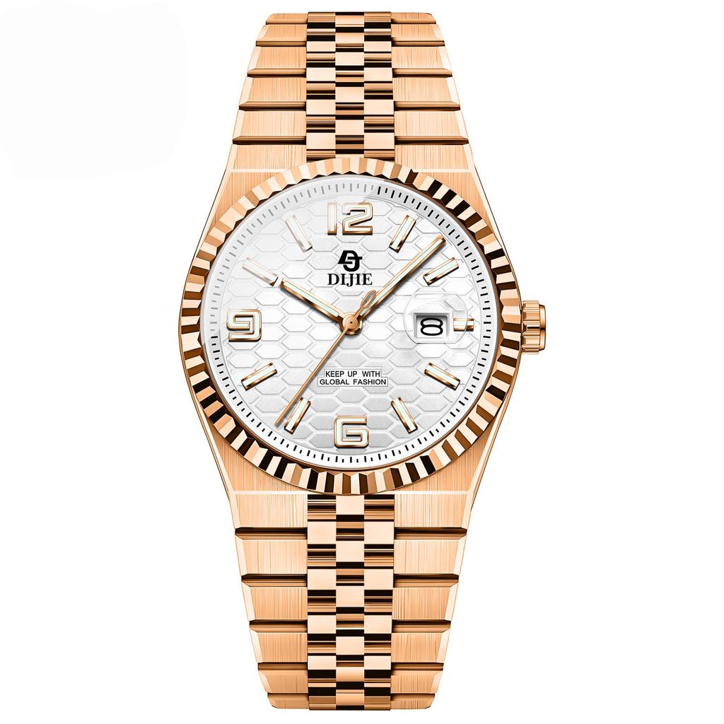 Frühling High-End Business Uhr Herren Vollautomatisch Stahlarmband Konzept Großes Zifferblatt Quarz Uhr
