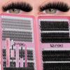 Hot-Selling DIY Eyelash Extension Kits 32 Rows Hot-Melt Hair Thick 30D 40D Single Cluster False Eyelashes Eyelashes