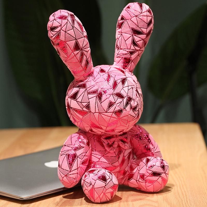 Internet Celebrity Rabbit Cute Diamond Rabbit Plush Toy Doll Ornament Girl Children's Birthday Gift