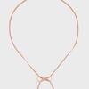 Eireve BABY RIBBON CHOKER NECKLACE_PINK GOLD