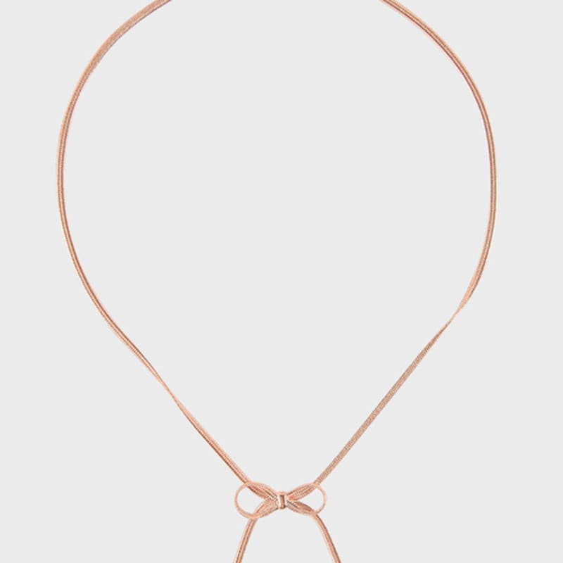 

Eireve BABY RIBBON CHOKER NECKLACE_PINK GOLD pink gold