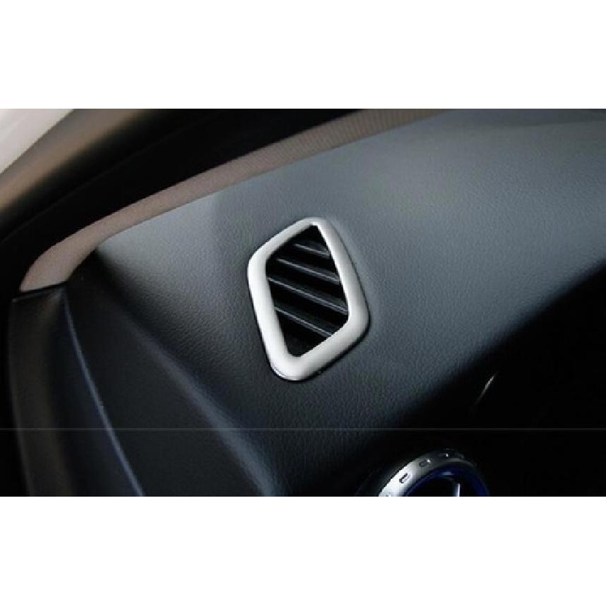 Silver -22 Dashboard Side Outlet Vent Covrs Trim Steel For Benz A-Class W177