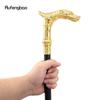 Golden Kylin Leopard Fashion Walking Stick Decorative Cospaly Vintage Party Fashionable Walking Cane Halloween Crosier 93cm