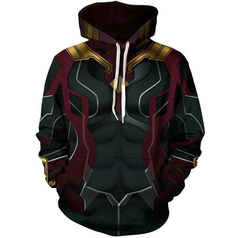 Men's Autumn and Winter 3D Printed Hooded Fashion Versatile Trend Breathable Casual Hoodies & Sweatshirts (men’s)