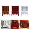 Solid Wood Mini Cabinet Model Dollhouses Accessories For Bedroom Kitchen Living Room Tiny House Decoration Photography Prop