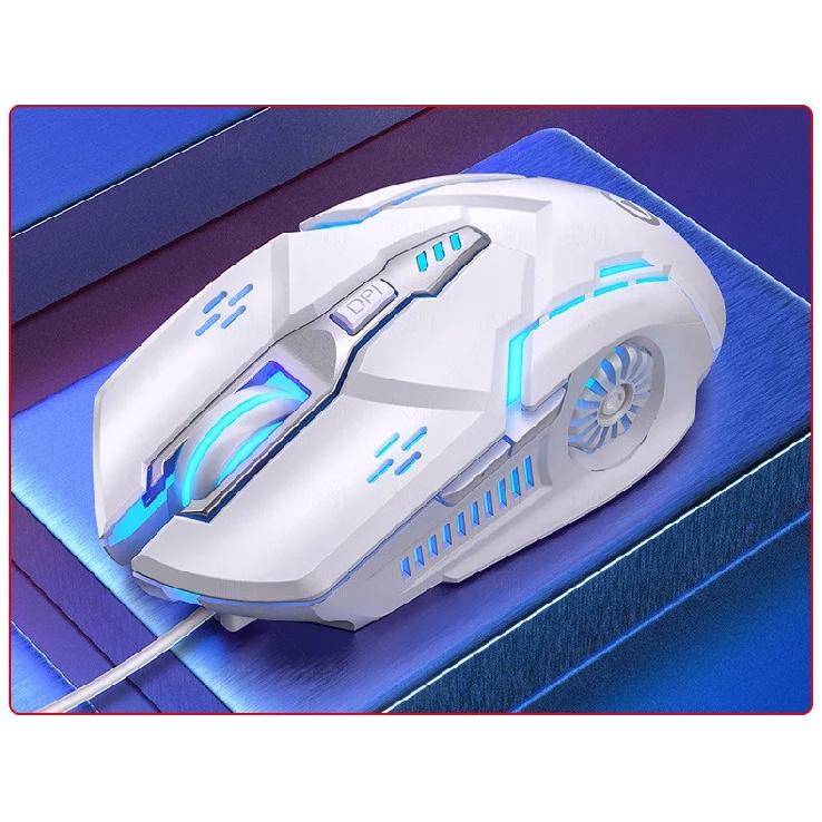 Gaming Mouse - Wired, 6 Buttons, 7 Color LED Light, Used for Games and Office, Compatible with Computer/Laptop/Tablets