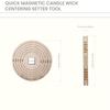 Universal Candle Wick Centering Tool Wick Centering Tool  for Most Candle Jars And Refill Sizes