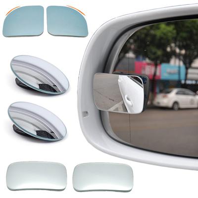 Miroir d'angle mort de voiture sans cadre, grand Angle réglable à 360 degrés, universel, sécurité automobile, rétroviseur auxiliaire de conduite