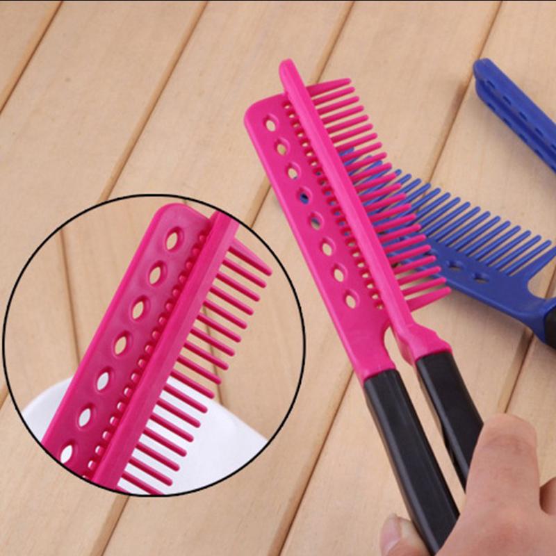 DIY Salon V Styling Hair Straightener Brush Hřeben pro rovnání vlasů Kadeřnický nástroj