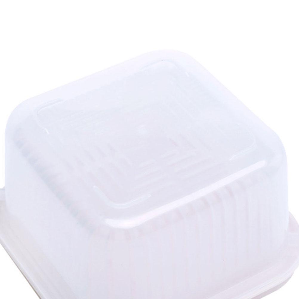 Fruit Crisper Storage Container for Vegetables Kitchen Home Transparent Sealed Design Easy Clean Compact PP Material Drainer