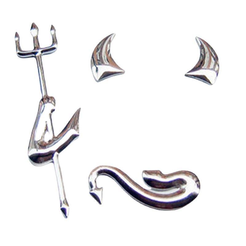 3D-PVC-Weichkleber-Teufel-Autoaufkleber - Persönlichkeitsdesign