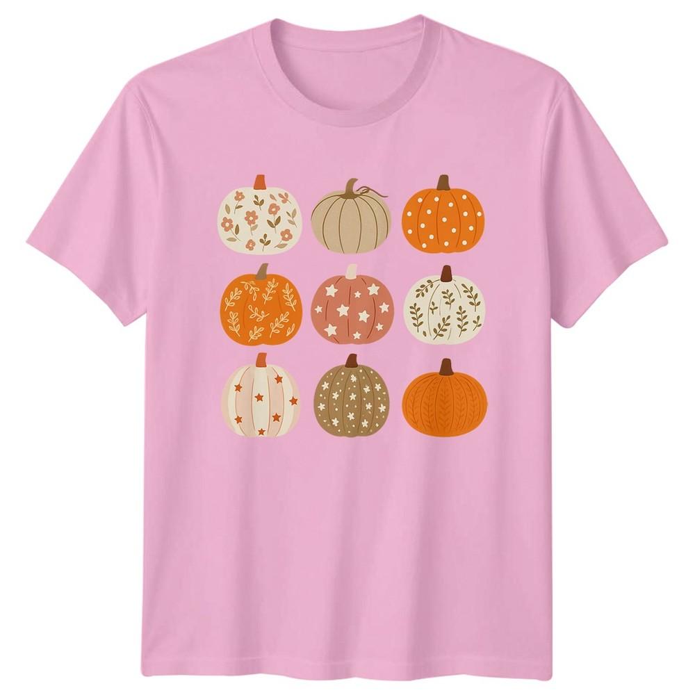 Autumn Pumpkins Fall Harvest Unisexs TShirt Unisexs Graphic Tee