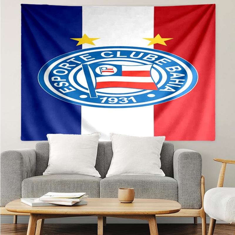 Ba-hia Sports Club Emblem Printed Printed Tapestry, for Bedroom,Livingroom, dormitory, Large Wall Decor, Fabric Decor Fan Birthday Gifts
