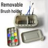 Portable 3-in-1 Brush Washer with Palette & Pen Holder for Painting