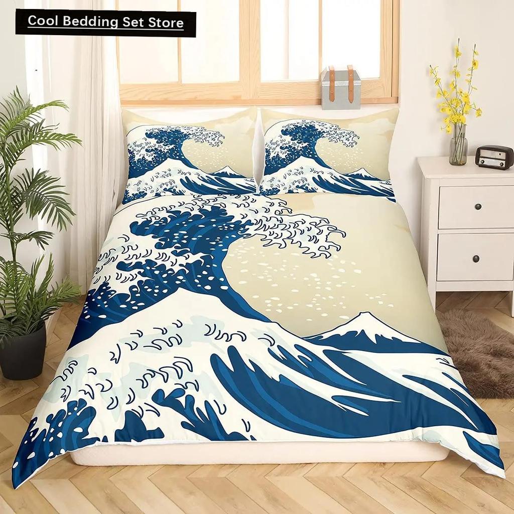 Täcke Strand Hav Hawaiiansk Palmträd Vågor Sängkläder Tropisk Ö Och Hav Strand Natur Tema Polyester Quilt