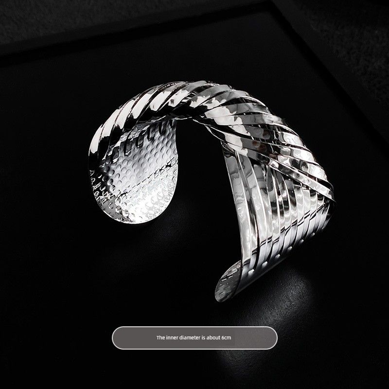 

INS Fashion Cross Surrounding Metal Female Elegant Opening Cross Wrap-Around Bracelet [Opening Adjustable]