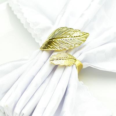 Napkin Buckle Size Leaf Shape Napkin Ring Tableware Napkin Ring