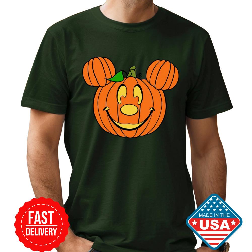 Mickey Pumpkins Head Halloween T-Shirt - Mickey Spooky Season Halloween Inspired Unisex T-Shirt XXXL