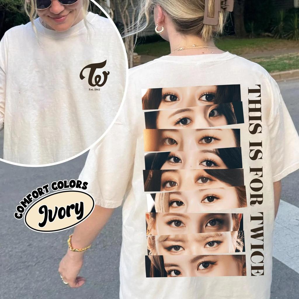This Is for Concert Part 2 Twice World Tour in North America Shirt 2026 Summer Men Women Fashion Cotton Oversized T-shirt Y2K