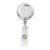 1pc Clip Stationery Anti-Lost Clip Metal Badge Holder Retractable Lanyards Key Ring