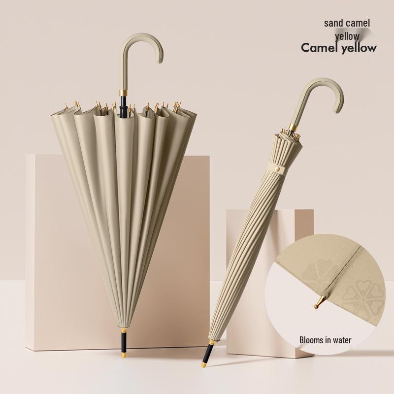 Extra-Großer Winddichter Automatischer Schirm mit 24 Rippen und Wasseraktiviertem Blühendem Design