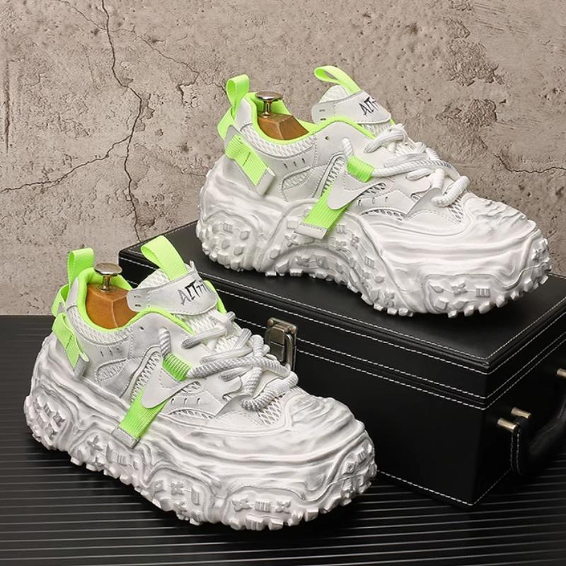 Fashion New Thick-soled, Height-increasing, Mesh, Soft-soled, Comfortable, Breathable and Casual Dad Shoes from a Trendy    B26