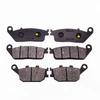 1 conjunto de pastilhas de freio dianteiro/traseiro para motocicleta, para kawasaki z650, não abs 2017 z 650 abs 2017 2018 z750 zr750 abs 2007-2011 ninja 650