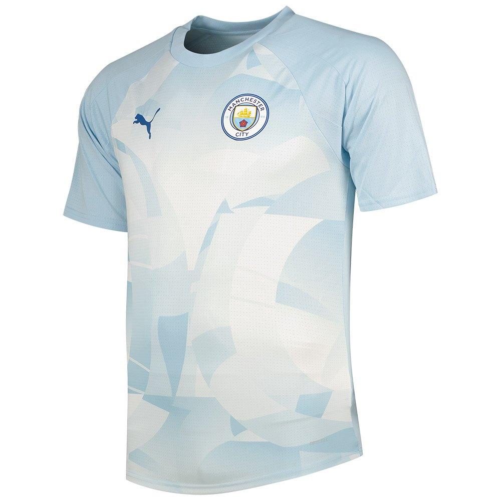 PUMA Manchester City Fc 23/24 Pre Match Short Sleeve T-shirt Blue