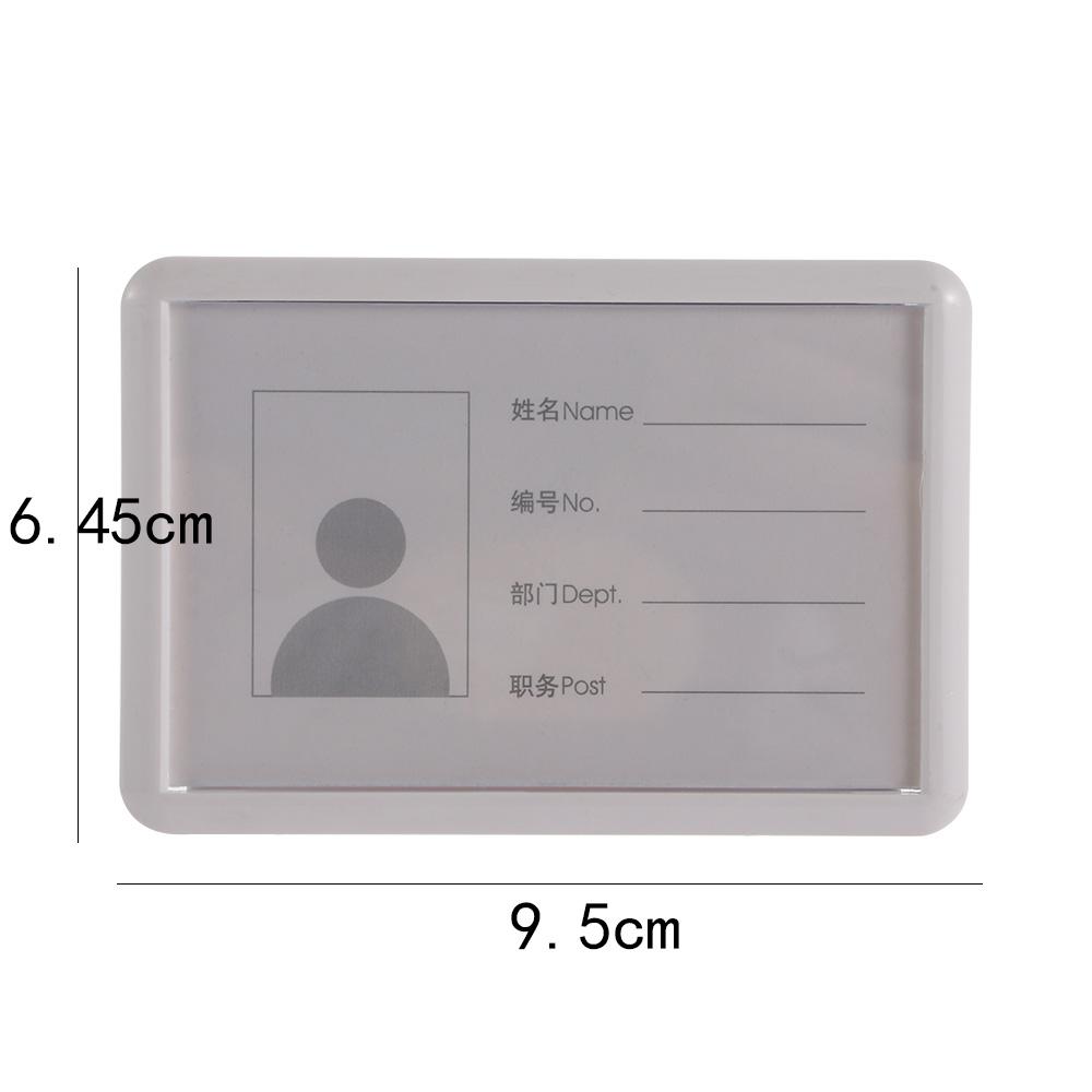 School Bank Credit Card Business Badge Case ID Badge Holder Card Holder With Pin Clip Card Bag