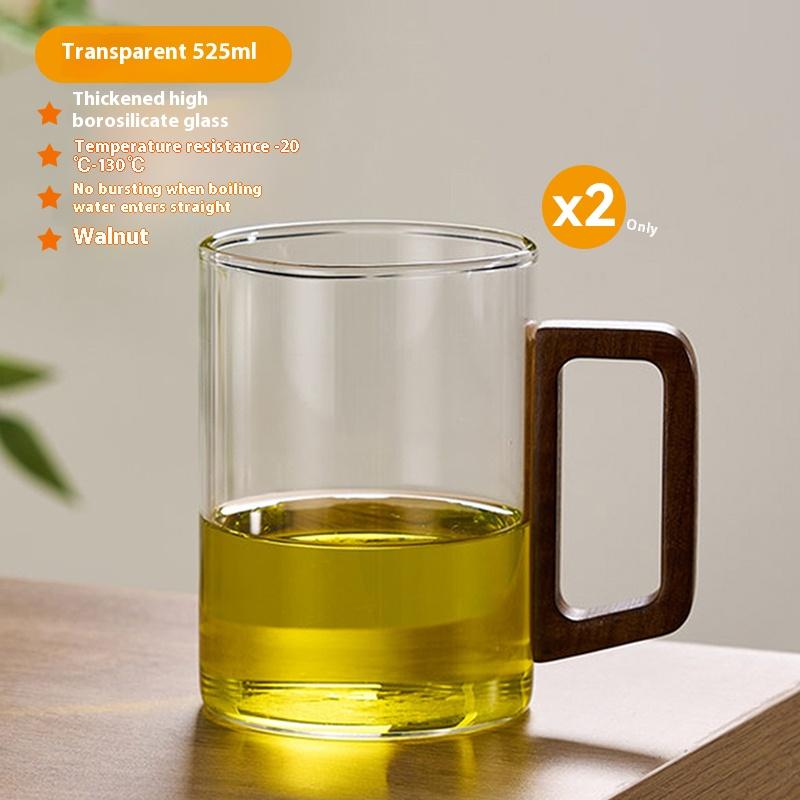 Gianxi Tea Cup High Borosilicate Glass Cup Green Tea Cup Heat-Resistant And Heat-Resistant Cup With Handle For Drinking Tea