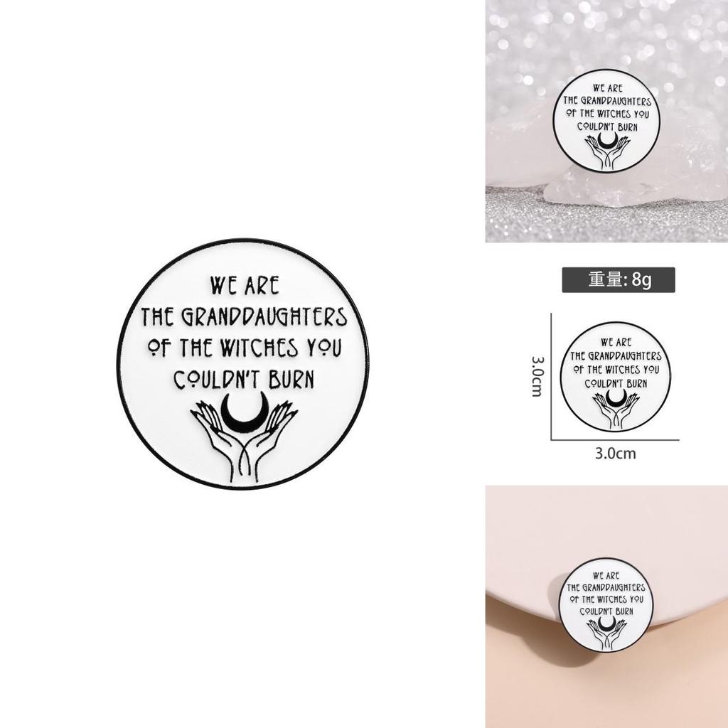 Stylish Alloy Brooch With Fun English Phrases Perfect For Girls And Boys Jewelry