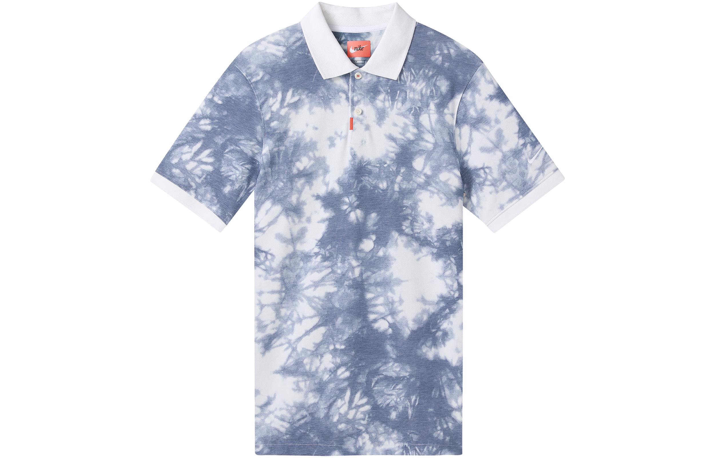 Nike Polo Shirt Men s White Blue CI9770-100 S