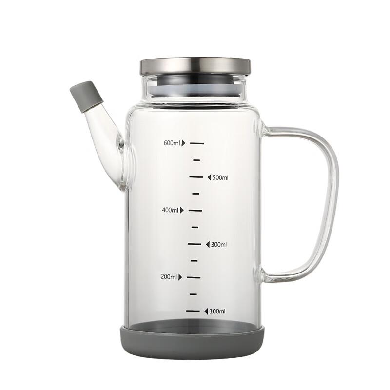 Ruhan Kitchen 600ml Glass Measuring Oil & Sauce Dispenser Set (2-Pack)