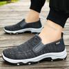 Mode Herr Låga Casual Skor Sommar Nya Slip on Mesh Andningsbara Halkfria Vintage Tygskor Utomhus Lätta Bekväma Sneakers