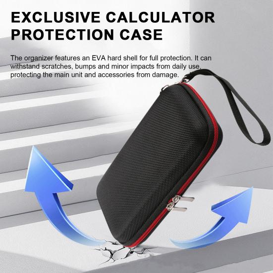

Сумка для хранения калькулятора Yousheng с несколькими отделениями. Противоударный ударопрочный дизайн на молнии. Жесткий чехол из ЭВА для FX-991DE/FX-991EX/FX-82DE Plus.