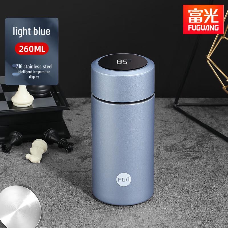 FUGUANG Smart Temperature Display 316 Stainless Steel Thermos 260ml