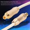 5.1 Sound Track Digital Optical Fiber Audio Cable Gold for Speaker Power Amplifier TVGold 3m