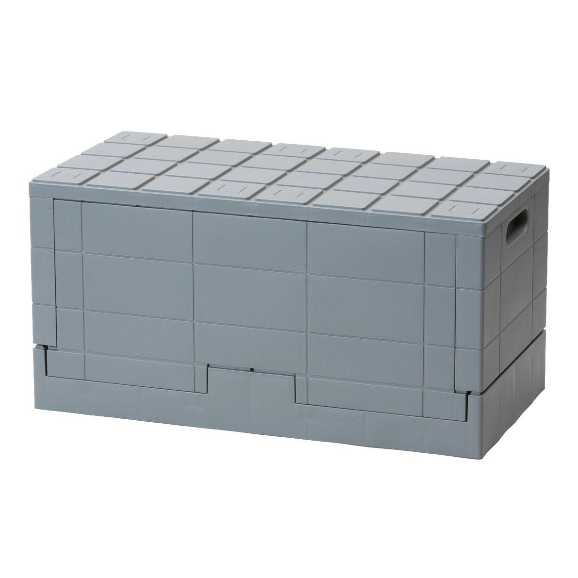 

I mD Storage Box Grid Container Standard Gray 38.5L