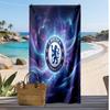 Пляжний рушник з принтом Chelsea FC, швидковисихаючий, м'який, портативний, великий прямокутний пляжний килимок для подорожей, басейну