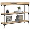 VidaXL Table console avec étagères chêne sonoma 100x30x80 cm 837808
