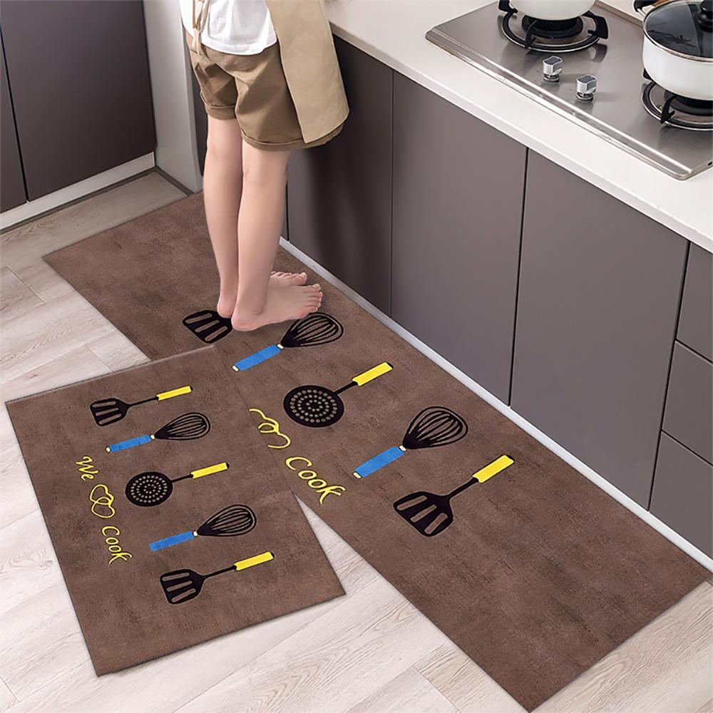Tappetino da cucina Tappeto a striscia lunga per corridoio della camera da letto Tappeto morbido e antiscivolo Tappetino per ingresso Accessori da cucina