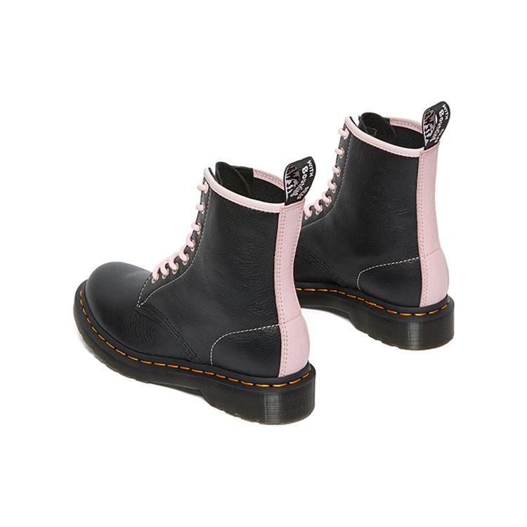 Dr. Martens 1460 Contrast Leather Lace Up Boots 'Black Pink' Women's 27276001