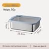 Boîte de Rangement pour Réfrigérateur et Congélateur en Acier Inoxydable 316L pour Aliments, Fruits et Légumes