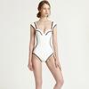 New Fashion Source Sweet One-piece Swimsuit Sexy Steel Tray Gathers Slim Swimsuit Women
