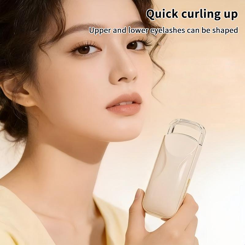 Electric Eyelash Curler Fast Curling Long Lasting Hold Rechargeable Portable For Daily And Travel Use