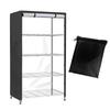 Cover Shelving Unit Storage Way Zippers Wind Straps